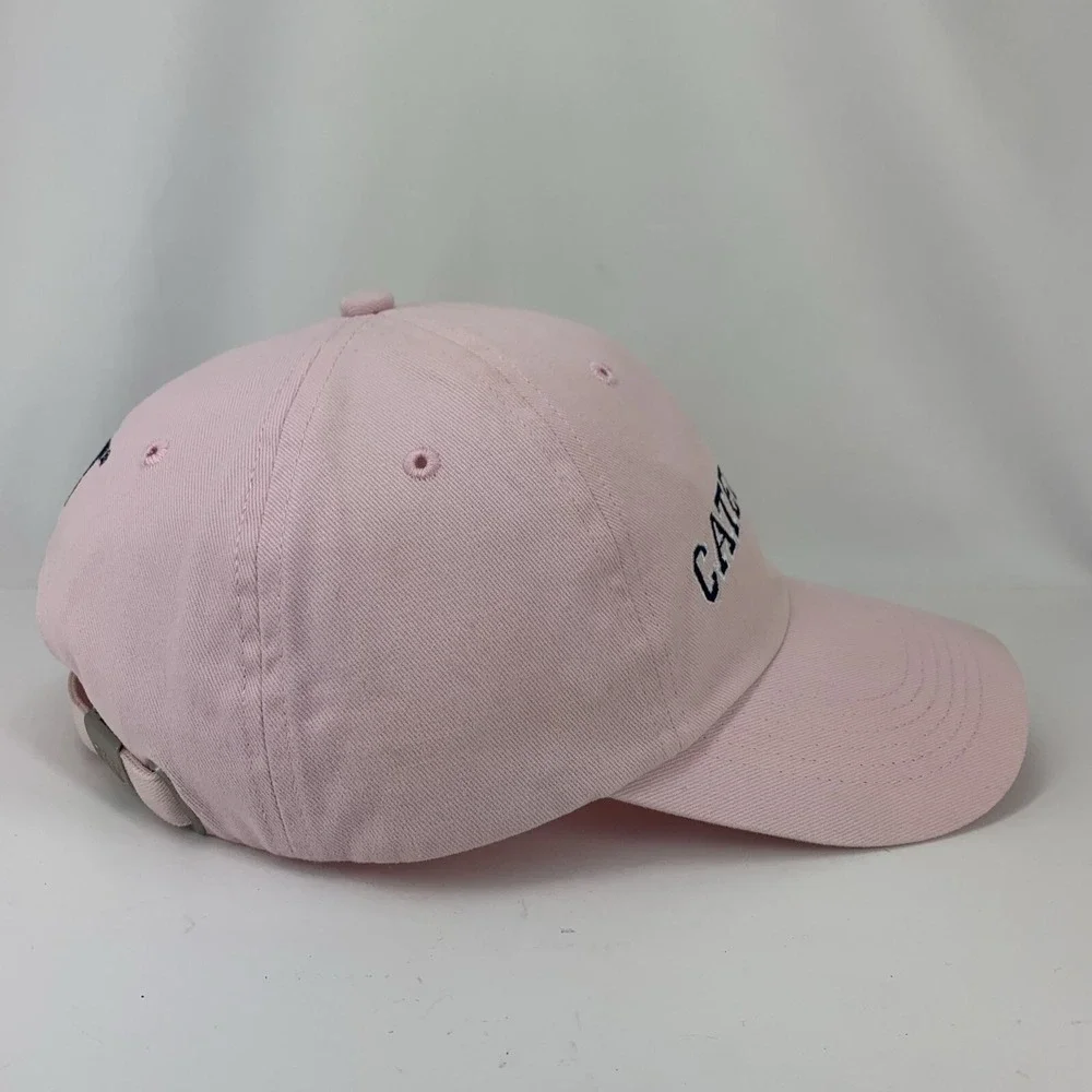 Caterpillar Pink Hat CAT Adjustable Strapback Cotton Baseball Cap